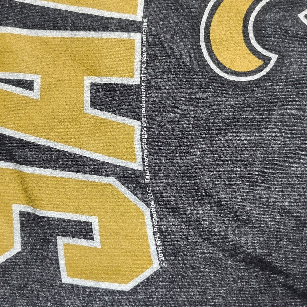 New Orleans Saints Shirt Medium Gray Gold Official NFL Team Aparrel 2016 NFL - Picture 3 of 9